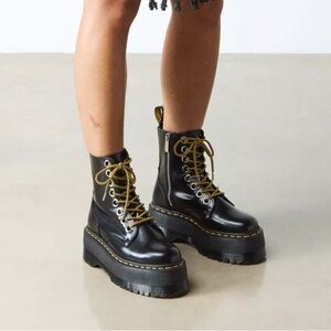 Dr. Martens Jadon Max Boot Women’s Platforms in Black Buttero